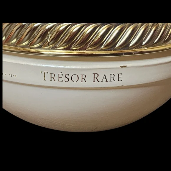 JAR Glass Empty TRESOR RARE w/Gold Lid Perfect For Some New Cream Or Small Items - Picture 5 of 9